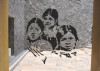ECPM, Stencil, 2013. This stencil was placed at the entrance of the exhibition “A Cry in the Street: 25 Years of the Revolutionary Martyrs of ’68 School of Popular Culture,” held at the National School of Painting, Sculpture, and Engraving.