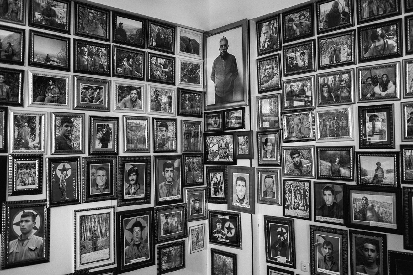 Memorial honoring the lives lost over decades of conflict between the Turkish army and the PKK (Kurdistan Workers’ Party). March 20, 2015. Lice, Diyarbakır, Turkey.