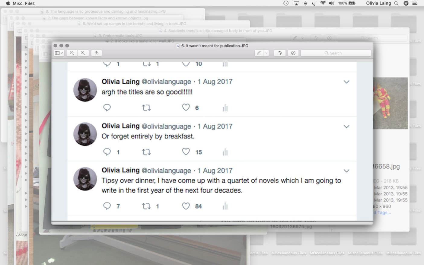 Olivia Laing Crudo tweets