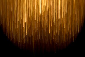 A series of yellow lines against a dark background.