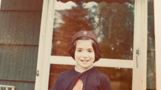 The author in her Brownie uniform