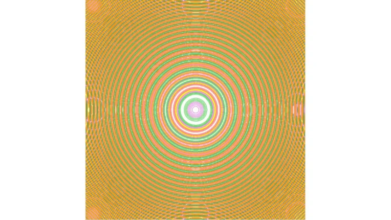Concentric circles in yellows and greens