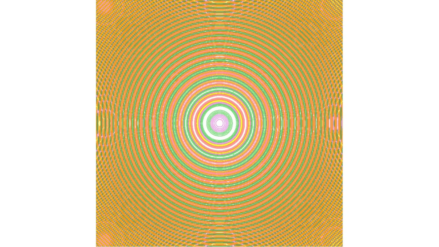 Concentric circles in yellows and greens